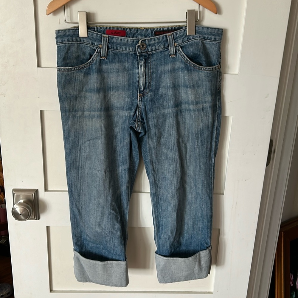 Ag Adriano Goldschmied Light Blue Cropped Ankle Jeans